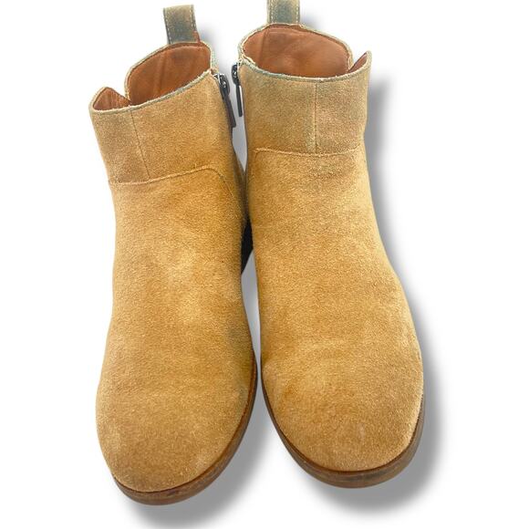 LUCKY BRAND Woman's Tan Suede Booties 10/42   Western Retro Grunge - Picture 5 of 9